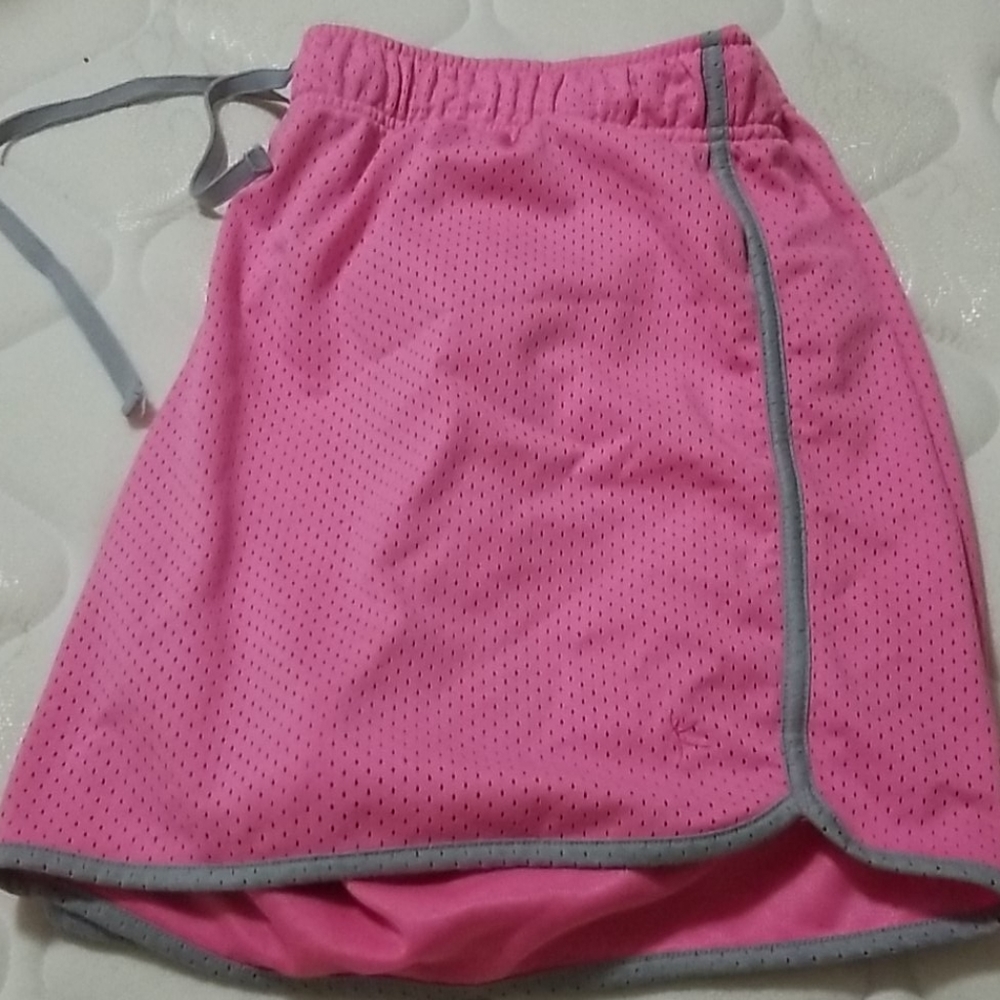 Pink gym shorts